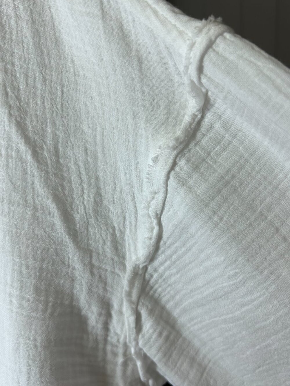 Women's S.O. 100% Cotton Wide-Leg Pant Suit (Size Large) — White - Picture 4 of 16